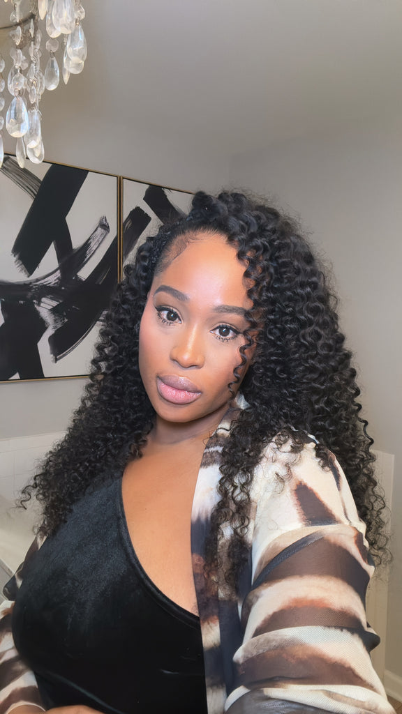 Versatile Curly Half Wig